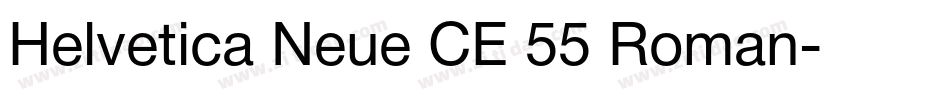 Helvetica Neue CE 55 Roman字体转换